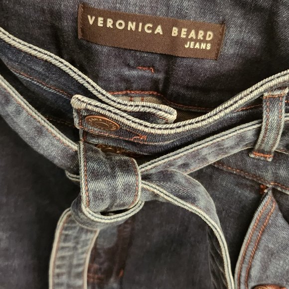 Veronica Beard Giselle High Rise Flared Jeans in Blue Size 32/14 - Picture 3 of 3